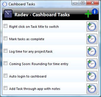 Cashboard Tasks preview